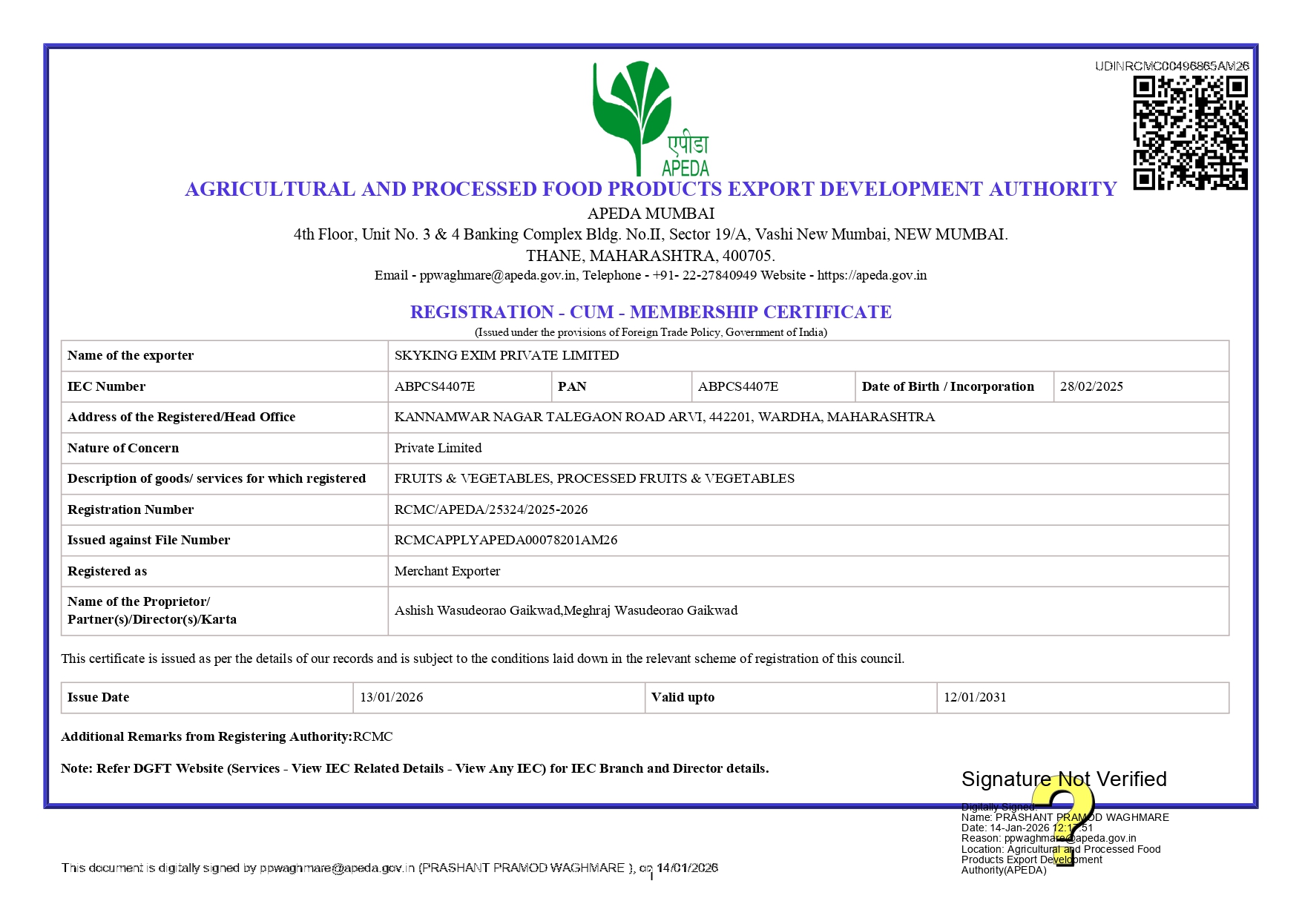 Certificate 4